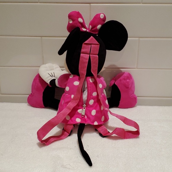 DISNEY Plush Minnie Mouse BACKPACK - Picture 2 of 6